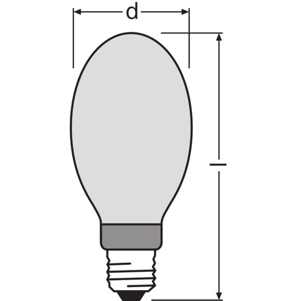 Lampa wyładowcza HQI E 250W PRO powlekana