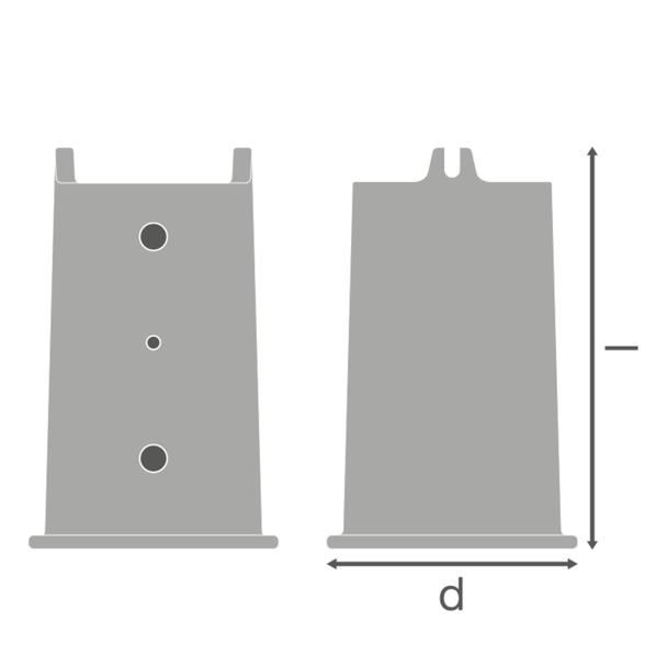Przejściówka do oprawy STREETLIGHT FLEX REDUCTION 60 do 42mm ALW