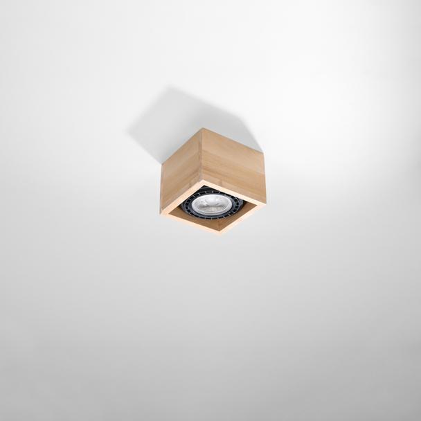 Sollux Plafon QUATRO 1 naturalne drewno SL.0915