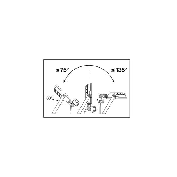 Naświetlacz FLOOD COMPACT SENSOR V 10W 830 SYM 100 black