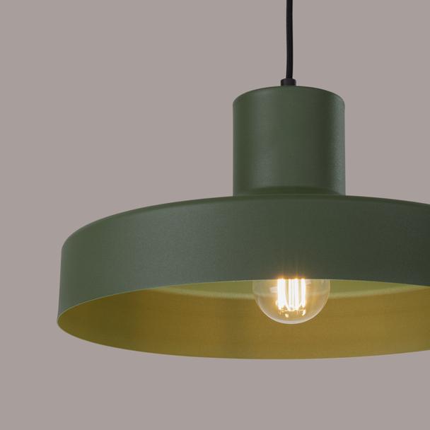 Sollux Lampa wisząca BILO zielona oliwka