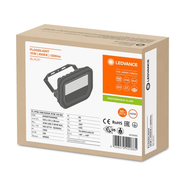 Naświetlacz FLOOD LED PERFORMANCE 10W 4000K SYM 100 black