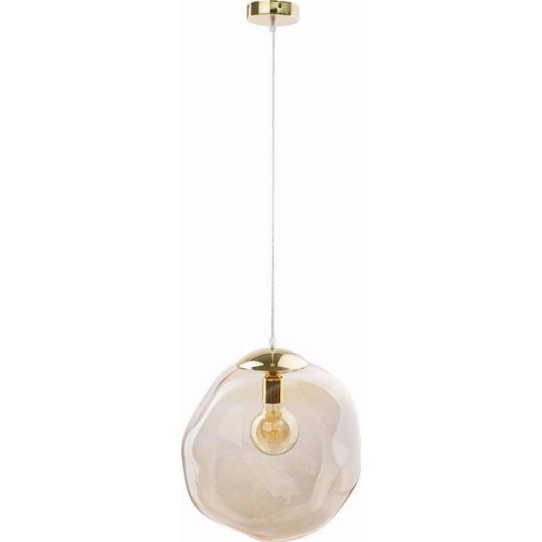 lampa wisząca Sol 1xE27 max 60W złota/bursztynowa 4261 TK Lighting