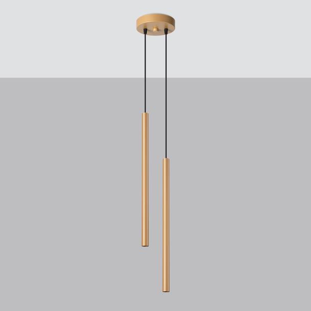 Sollux Lampa wisząca PASTELO 2 złota SL.1305