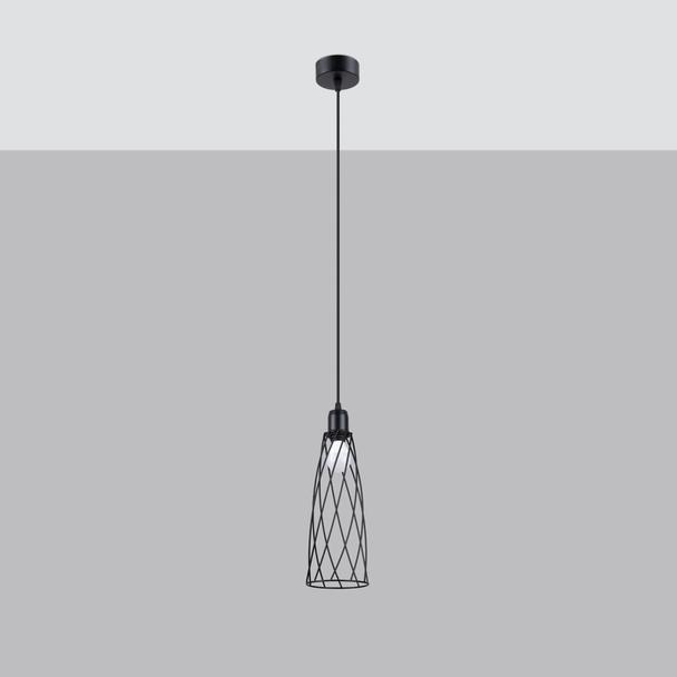 Sollux Lampa wisząca SUBA 1 czarna SL.1165