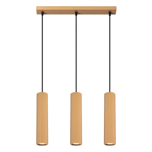 Sollux Lampa wisząca KARBON 3L złoty SL.1556