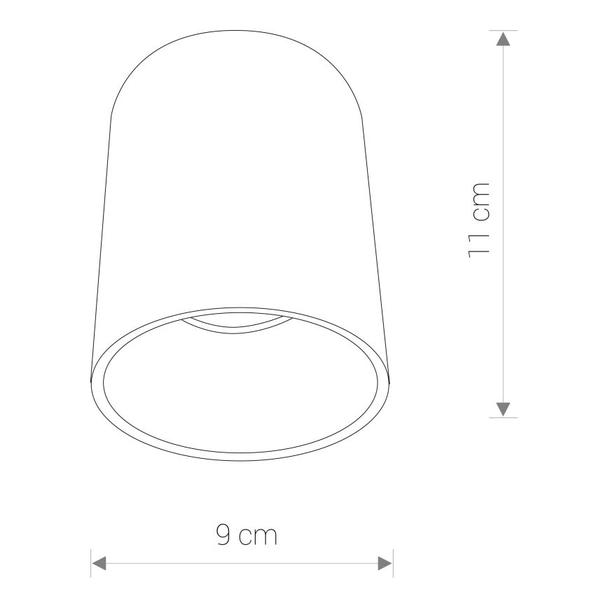 Nowodvorski plafon techniczny Eye Tone GU10 biało/złoty 8926