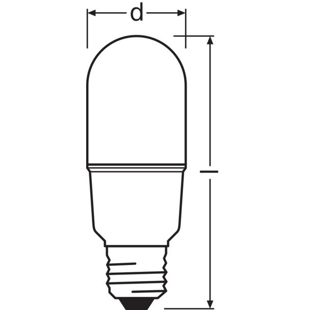 Lampa LED SUPERIOR Stick ściemnialna 11W 965 E27 LEDVANCE