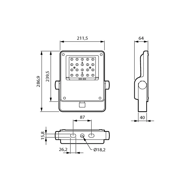 Naświetlacz LED Coreline BVP111 43W 6278lm IP66 4000K barwa neutralna LED73-4S/740 OFA52 5 lat gw. P 9,123E+11 PHILIPS