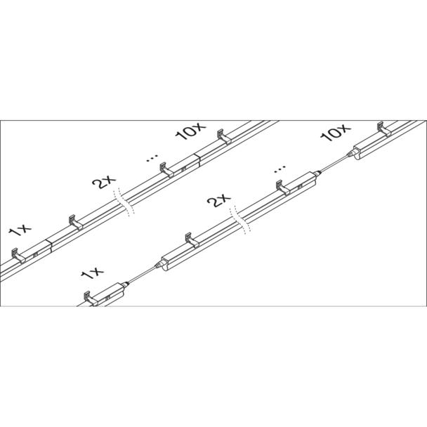 Oprawa liniowa LINEAR COMPACT SWITCH 600 8W 3000K