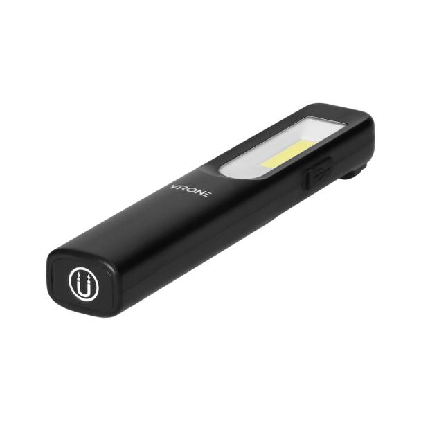 Latarka warsztatowa LED 3W 200lm + 3W 150lm, 1200mAh, 3 funkcje 100%, 50%, dioda frontowa, magnes, z WL-2 ORNO