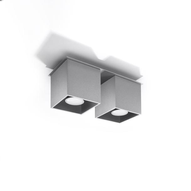 Sollux Plafon QUAD 2 szary SL.0064