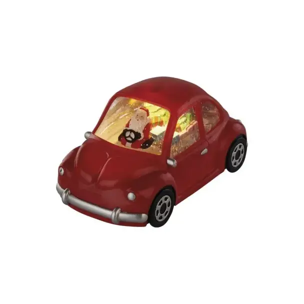 Samochodzik 1 LED śnieżne autko 10 cm 3x AA, ciepła biel, IP20, timer DCLW19 EMOS