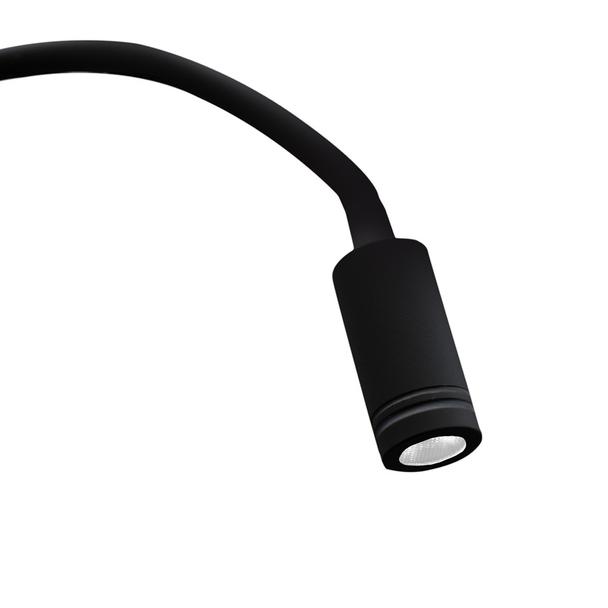 kinkiet LED Base (8W + 2W) 630lm 4000K czarny (elastyczne ramię) ML63500 Milagro