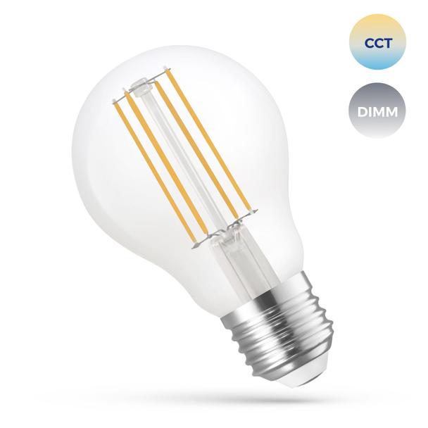 LED GLS 5W COG 230V CCT+DIMM CLEAR Wi-Fi SpectrumSMART