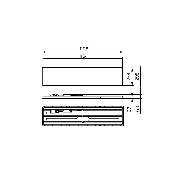 Panel LED Coreline RC132V G6 UGR19 26W 3600lm IP20/44 4000K barwa neutralna 36S/ 840 PSU W30L120 OC 9,11402E+11 PHILIPS