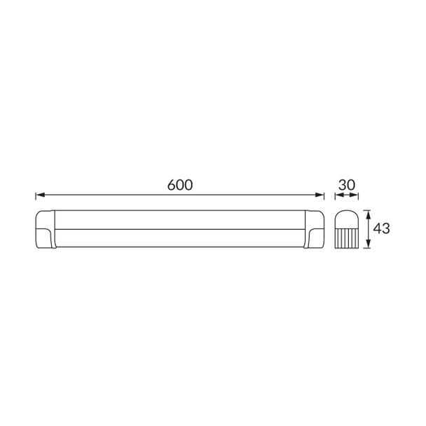 Podszafkowa oprawa liniowa SMD LED PLUSO LED 18+1W 4000K 00007 IDEUS