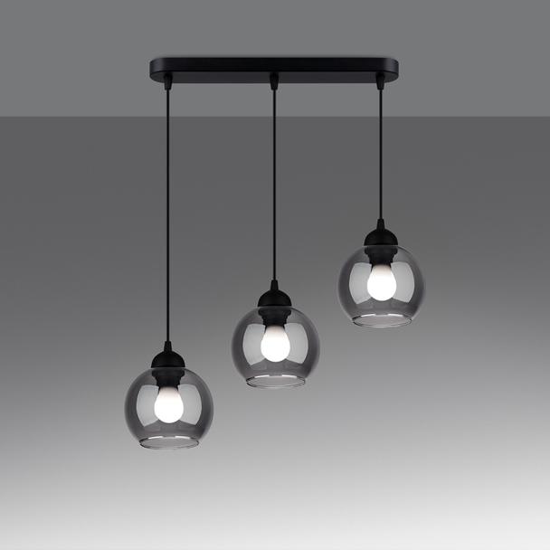 Sollux Lampa wisząca ALINO 3 czarna SL.1142