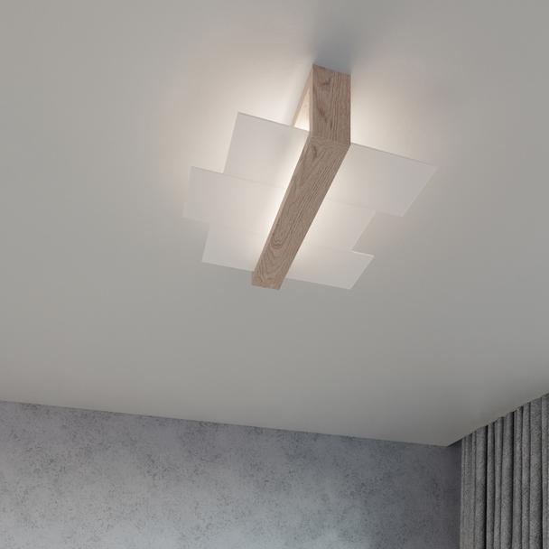 Sollux Kinkiet FENIKS 1 naturalne drewno SL.0077