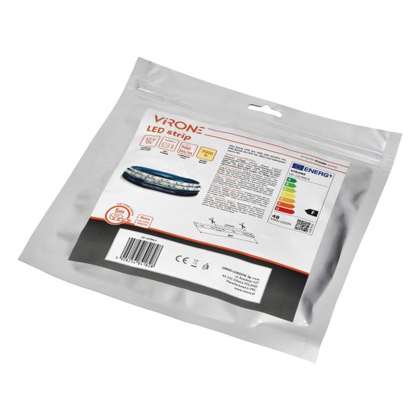 Taśma LED 12V 2835 120L/m 9,6W/m IP63 3000K 5m LD-12/5M/3 ORNO