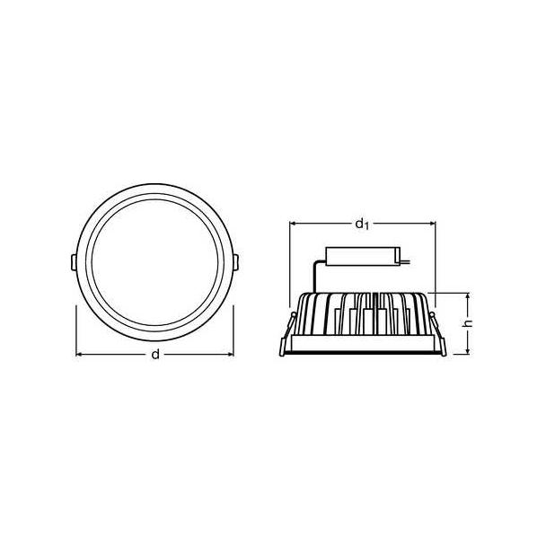 Downlight LED 25W/4000K 230V IP20