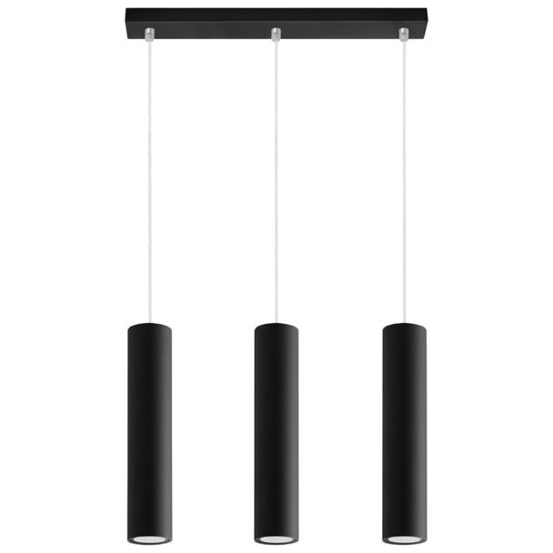 Sollux Lampa wisząca LAGOS 3L czarny SL.0329