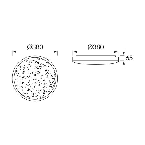 Plafoniera SMD LED KAROL LED C 24W 4000K 03240 IDEUS