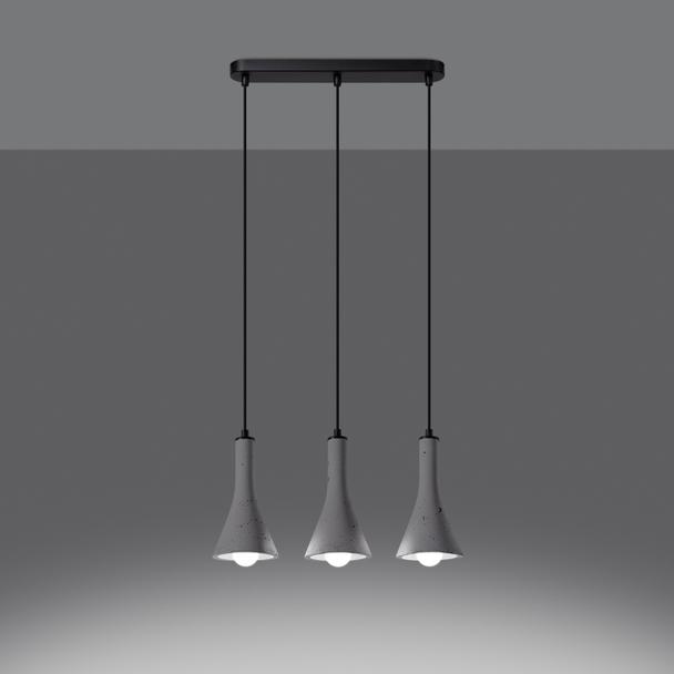 Sollux Lampa wisząca REA 3L beton SL.1225