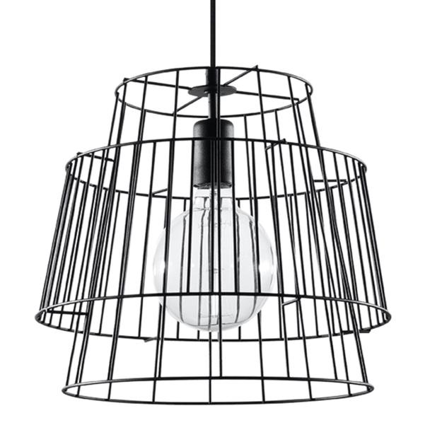 Sollux Lampa wisząca GATE czarny SL.0663