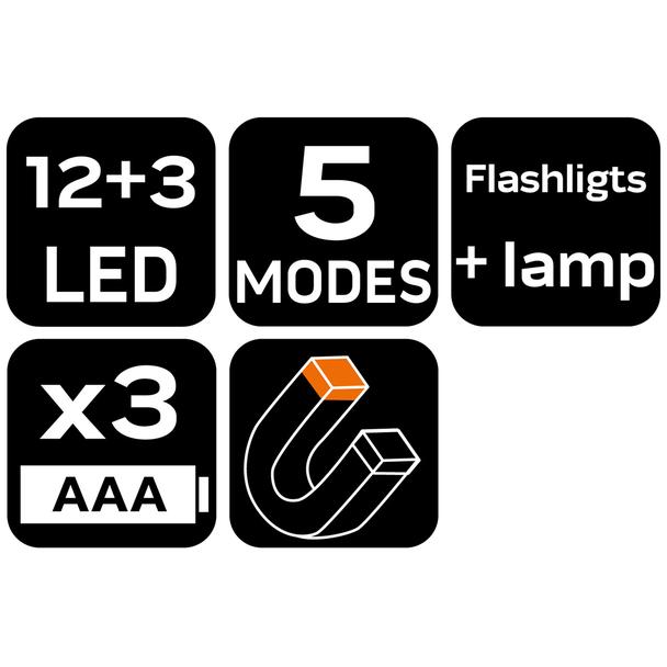 Flara drogowa lampa ostrzegawcza samochodowa światło awaryjne LED magnes NEO 99-128 GTX Poland