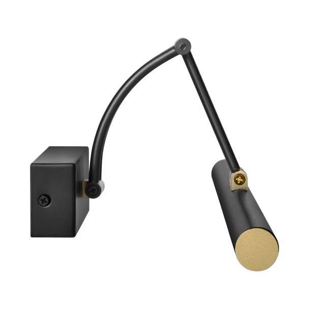 RICO LED 9W, lampa nad lustro, 990lm, 4000K, IP44, dł. 50 cm, czarna AD-OM-6519L4/B ORNO
