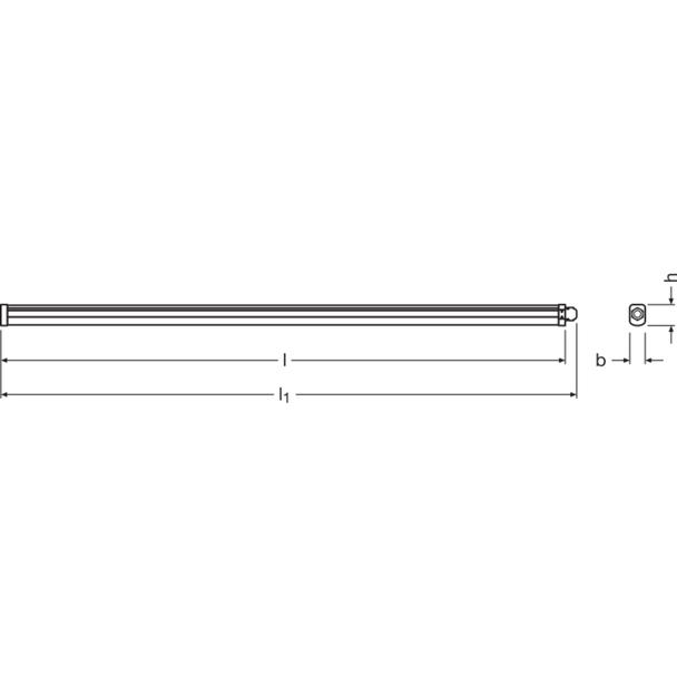 Oprawa DAMP PROOF LED SLIM VALUE 1200 36W 4000K IP65