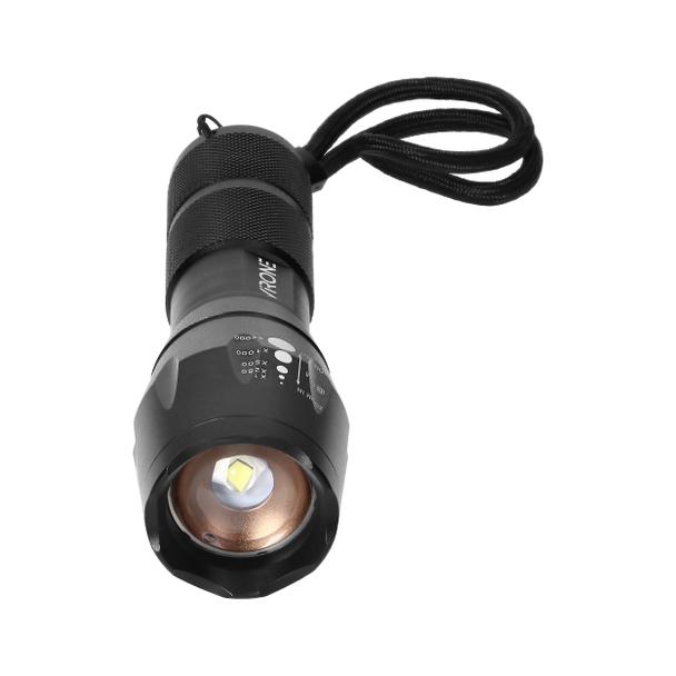 Latarka LED CREE 10W z zoomem, 800lm, 3 x AAA, aluminiowa konstrukcja LT-5 ORNO