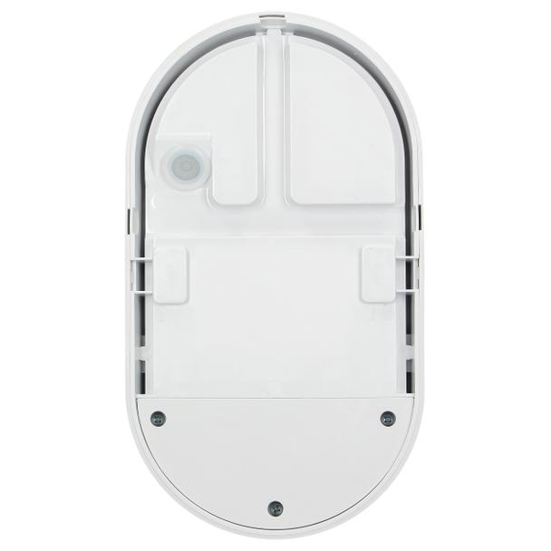 NEFRYT LED 10W, oprawa ogrodowa z czujnikiem ruchu 140st, 850lm, IP54, 4000K, biała AD-OP-6110WLPMR4 ORNO