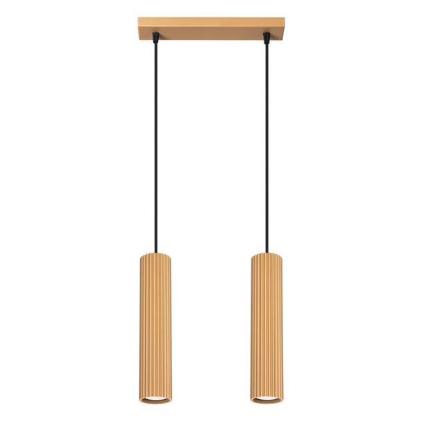 Sollux Lampa wisząca KARBON 2 złoty SL.1555
