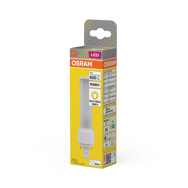 Lampa DULUX D LED FR 13 CCG, AC mains 6W 830 G24d-1