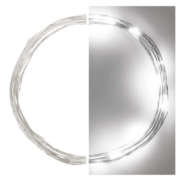 Lampki świąteczne łezki 20 LED 1,9m zimna biel IP20 timer D3AC07 EMOS