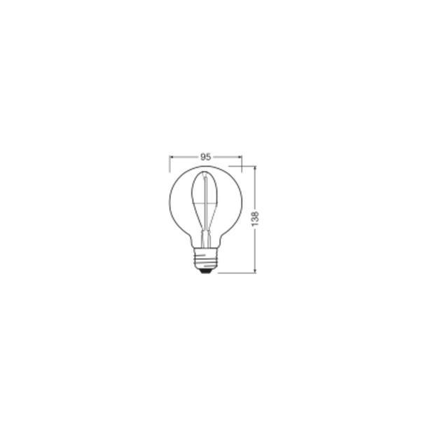 Lampa LED Vintage 1906 SMOKE 95 3,4W/818 E27