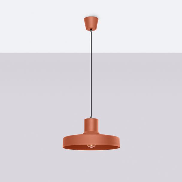 Sollux Lampa wisząca BILO ochra czerwona