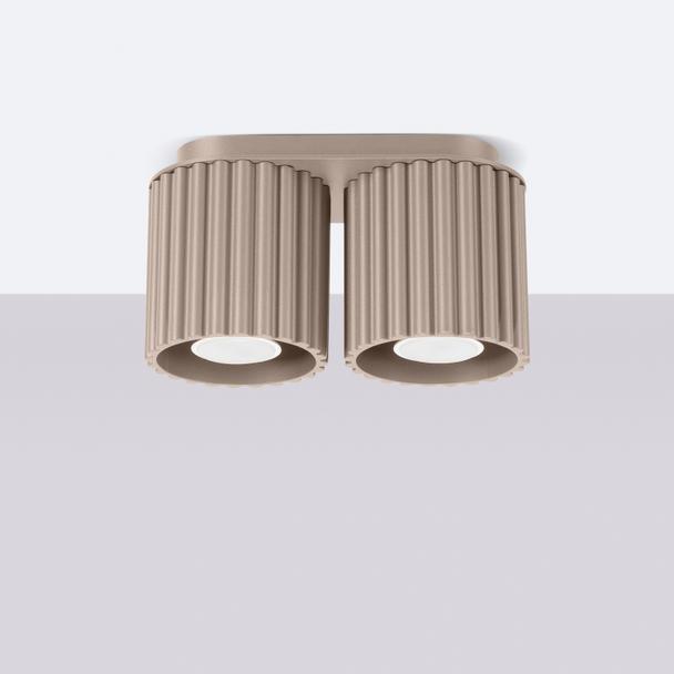 SOLLUX Plafon AURA 2 taupe GU10 ; SL.1815