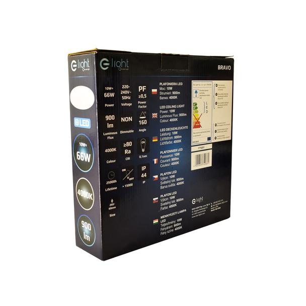 plafon LED Bravo 10W 900lm 4000K biały ML4266 Milagro