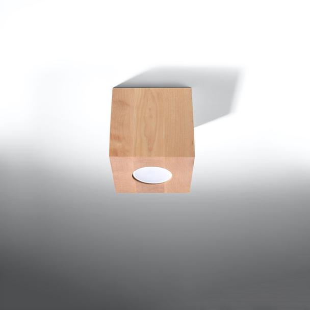 Sollux Plafon QUAD naturalne drewno SL.0493