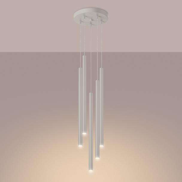 Sollux Lampa wisząca PASTELO 5P beżowa SL.1516