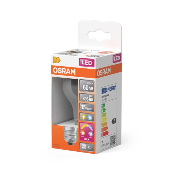 Lampa LED STAR+ non-dim CL A60 Act&Rel FILAMENT 7W 827 E27