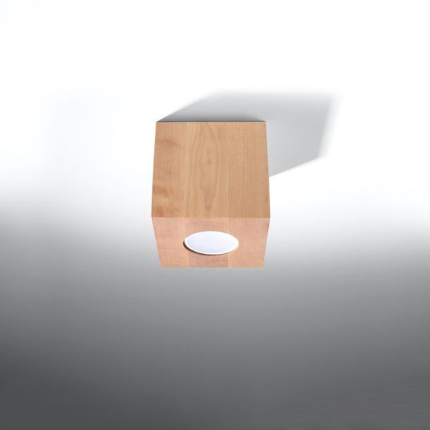 Sollux Plafon QUAD naturalne drewno SL.0493