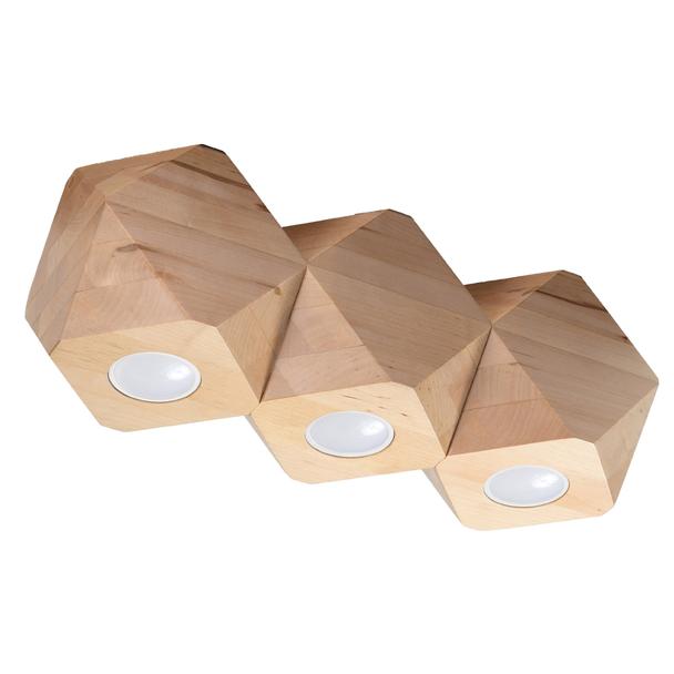 Sollux Plafon WOODY 3 naturalne drewno SL.1010