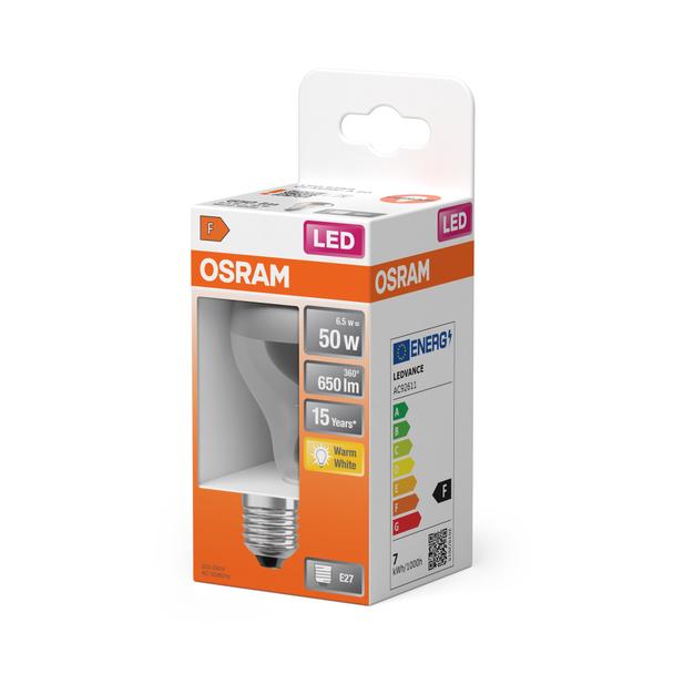 Lampa LED STAR CL A Filament szkło przezroczyste Mirror Silver 51 non-dim 6,5W 827 E27