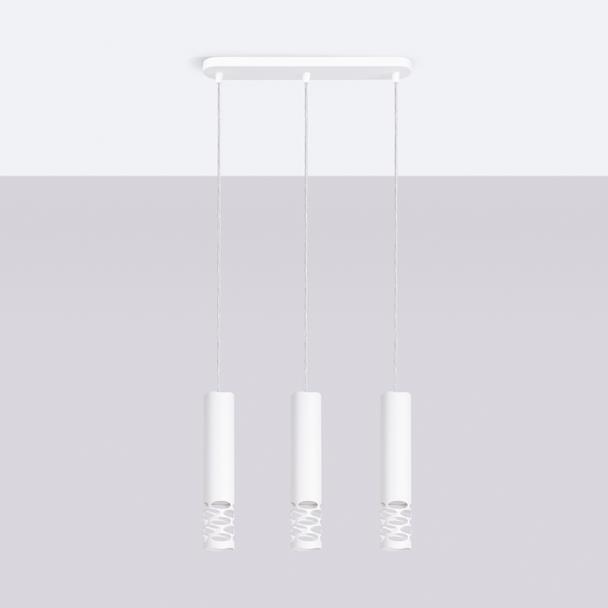 Sollux Lampa wisząca LIRO 3L biały