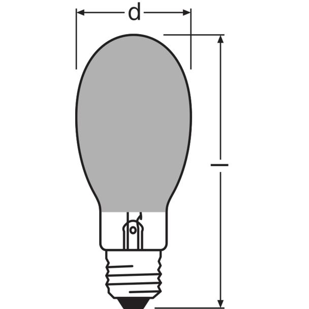 Lampa wyładowcza HQI E1000W powlekana