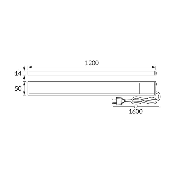 Podszafkowa oprawa LED 20W 4000K Tamara 03797 IDEUS